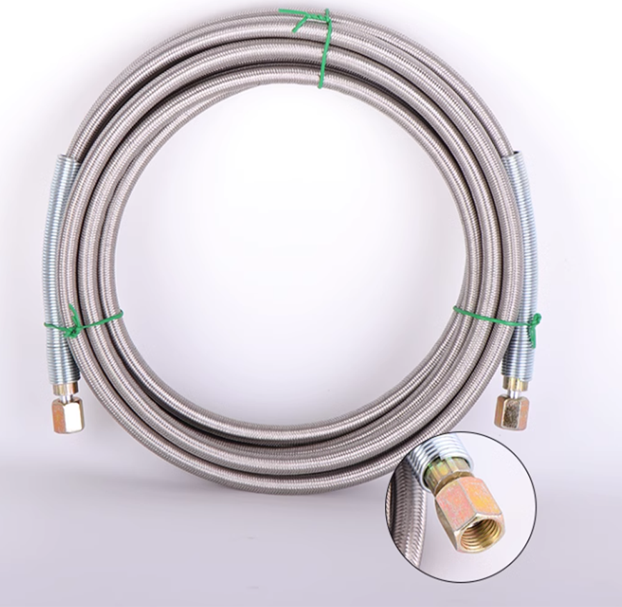 5m Stainless Steel Braided Hose – High Pressure 15,000 PSI, Ultra Durable & Heat Resistant