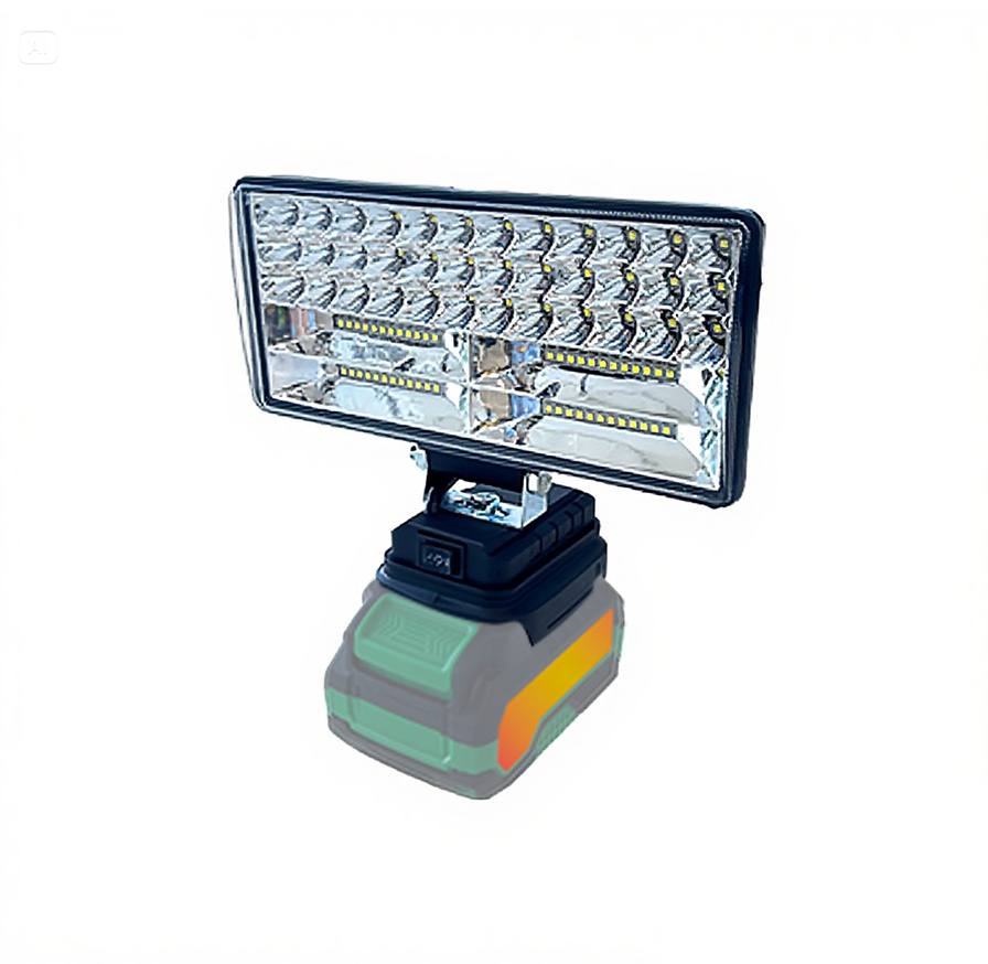 Cordless LED Work Light for Dewalt 20V 90W – 5400LM Flood Light (No Battery)