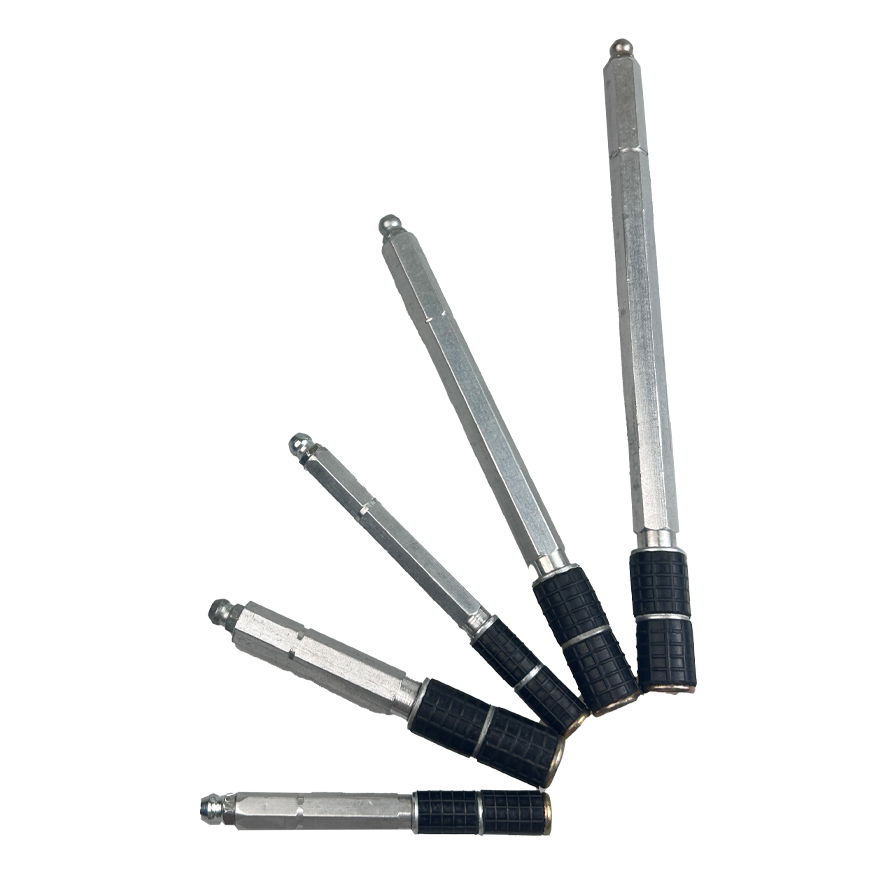 50 pcs/bag B-10S (3/8" x 4") Aluminum Injection Packers – Single Rubber Sealing