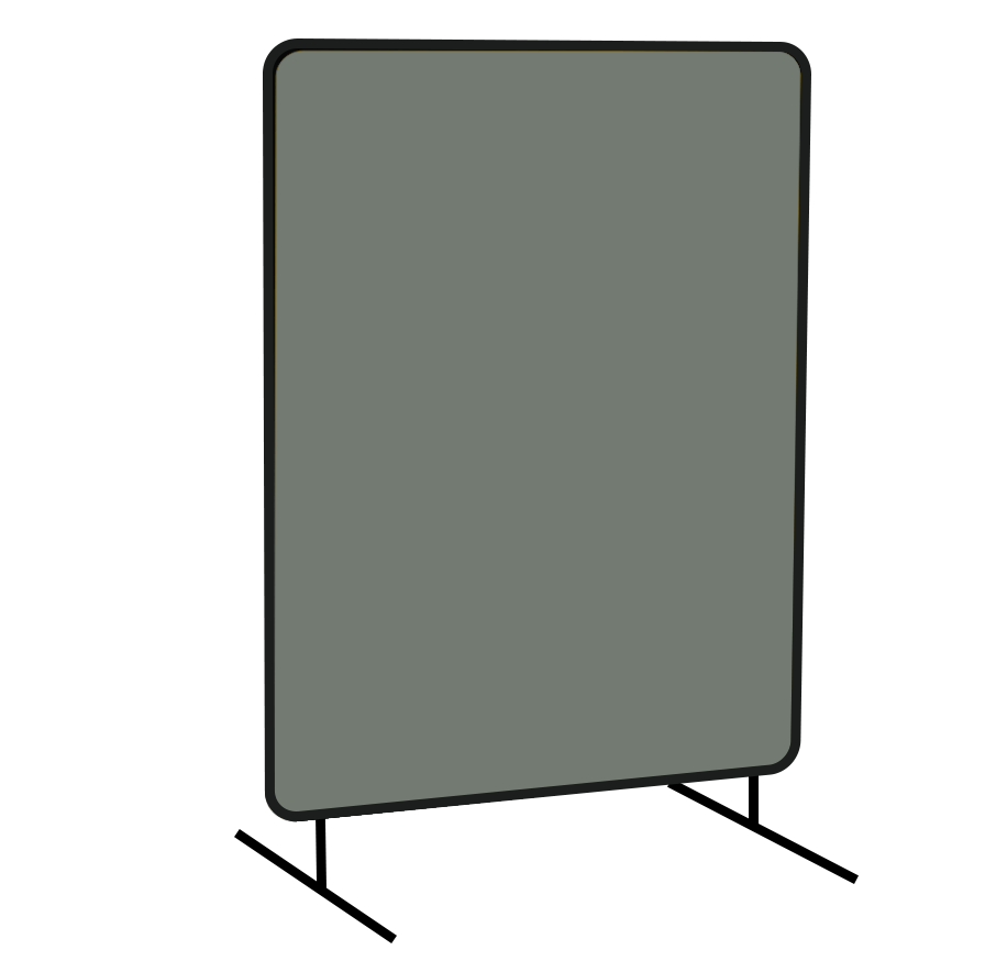 Adoration 6x6 ft UV Blocking Clear Vinyl FR Portable Welding Screen(One Panel) with Frame