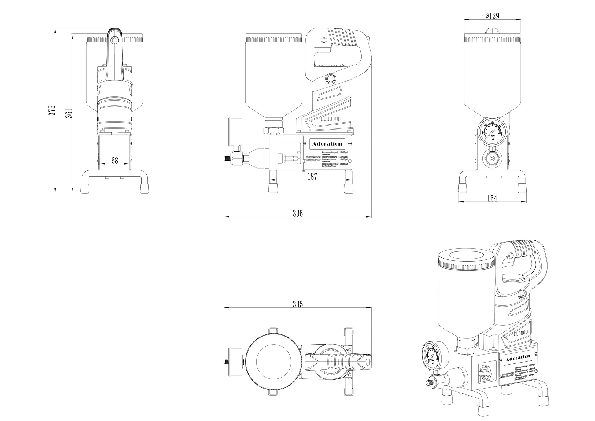 SU-999 Single Element Injection Machine