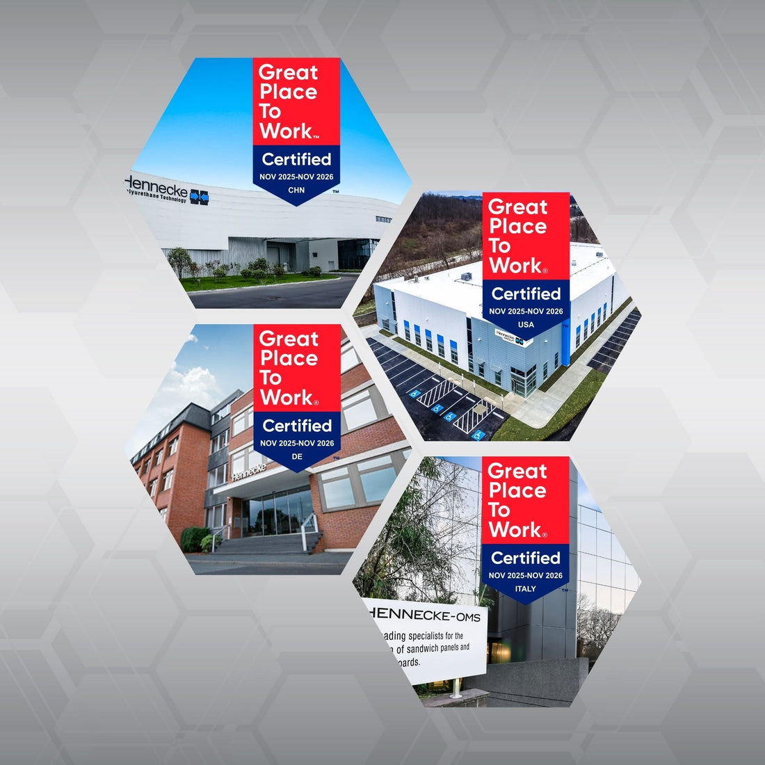 All Four Business Units of the Hennecke GROUP Earn Great Place To Work® Certification