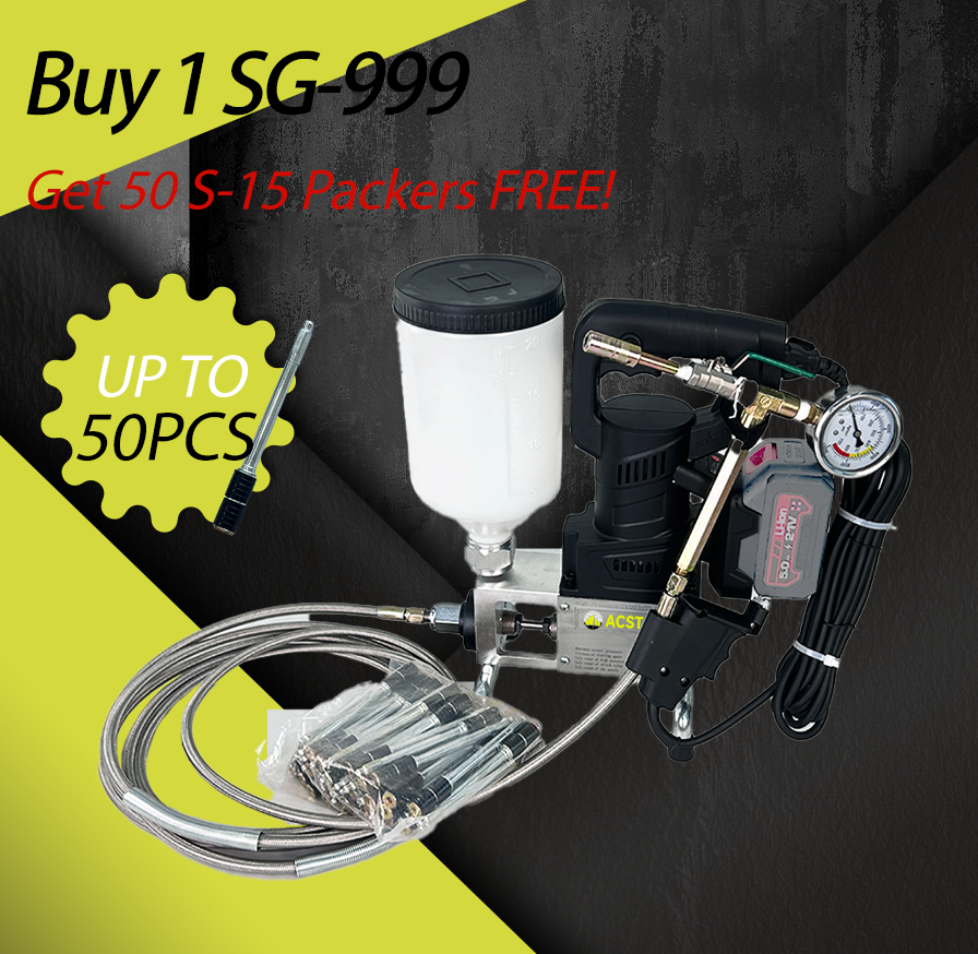 Cordless SG-999 Single Element Injection Machine  (No Dewalt 20V Battery）