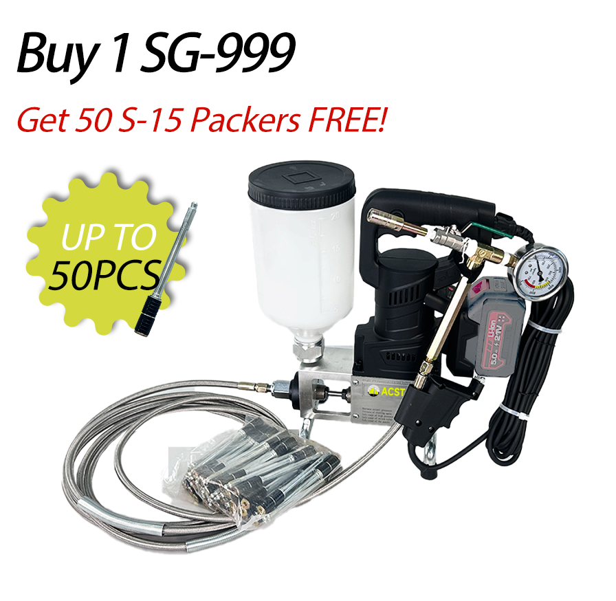 Cordless SG-999 Single Element Injection Machine  (No Dewalt 20V Battery）