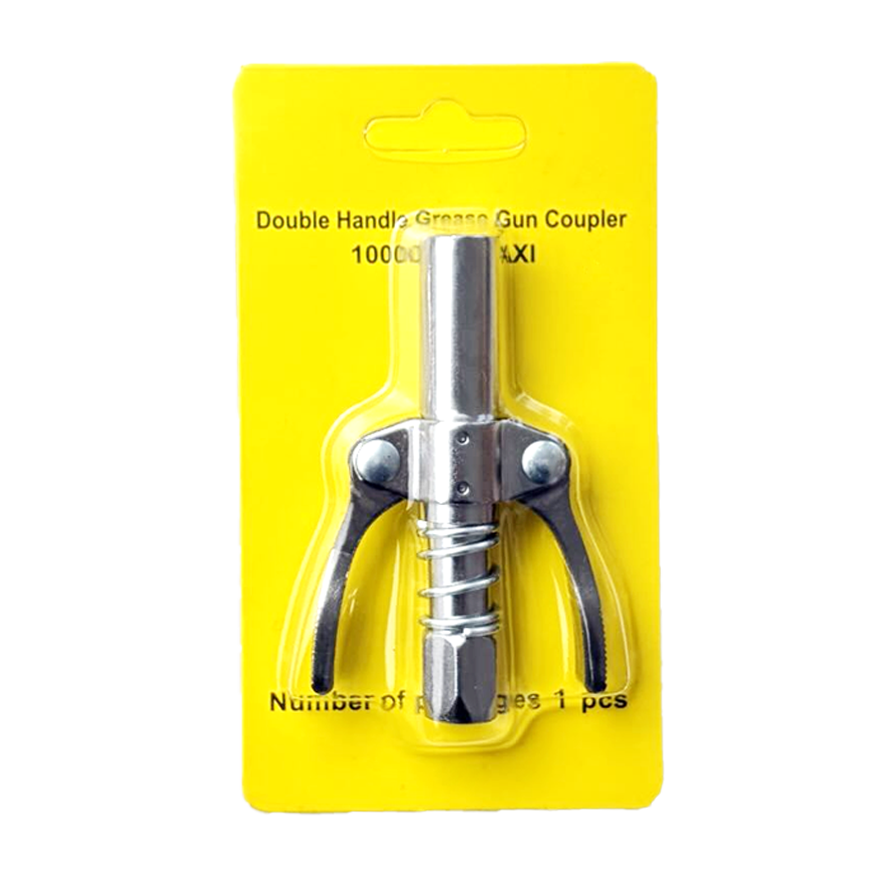 Double Handle Grease Gun Coupler 10000PSI MAXI