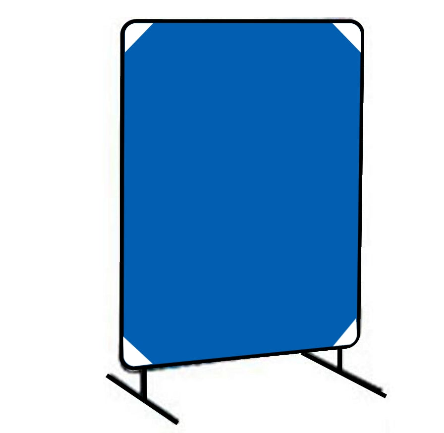 ACST 6x6 ft Blue Vinyl/Poly Portable Welding Curtain(One Panel) with Frame