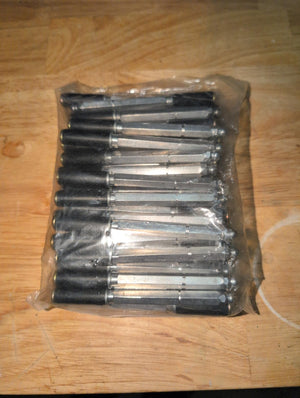 50 pcs/bag B-10S (3/8" x 4") Aluminum Injection Packers - Single Seal Design for Concrete Crack Sealing & Restoration