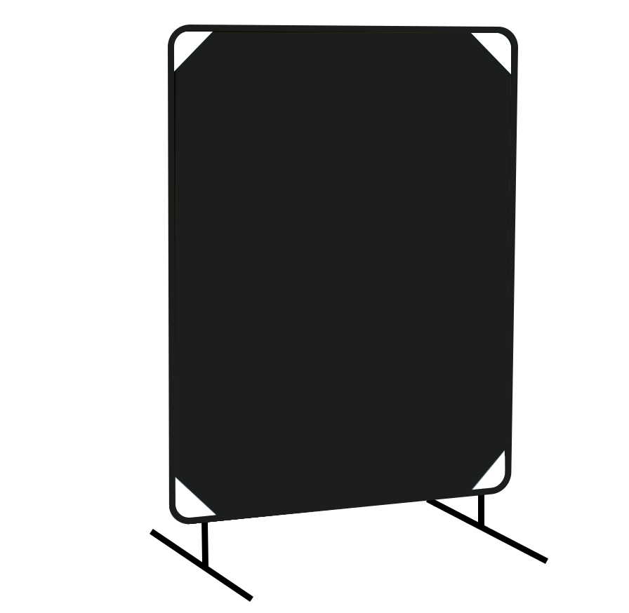 ACST 6x6 ft Shade-8 Vinyl Portable Welding Curtain(One Panel) with Frame